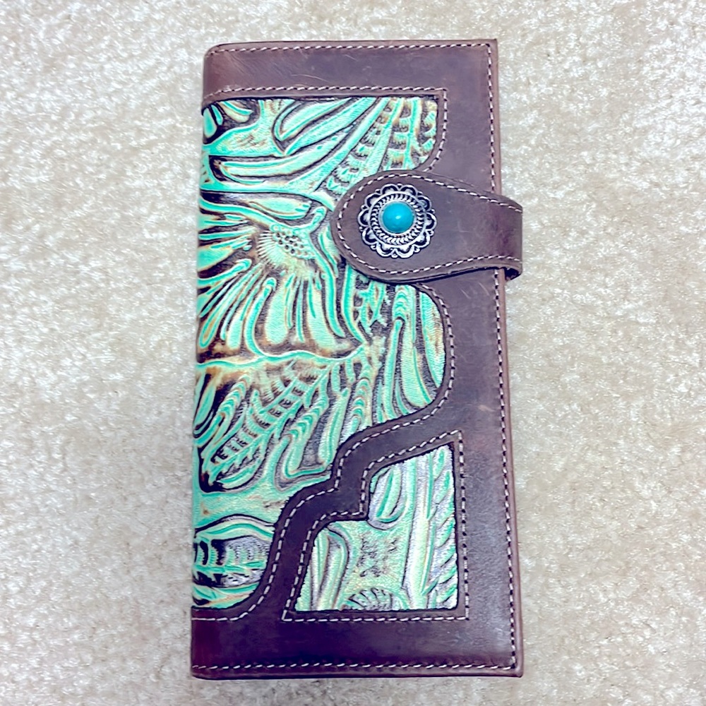 Myra Bag Handmade Western Wallet Leather